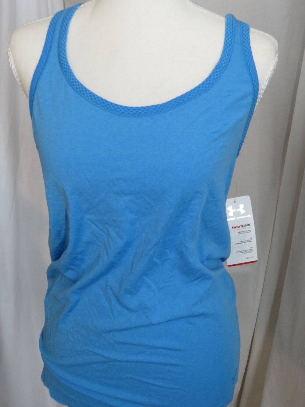 NWT Under Armour HeatGear Blue Performance Tank Top | Women’s MD | Lightweight M